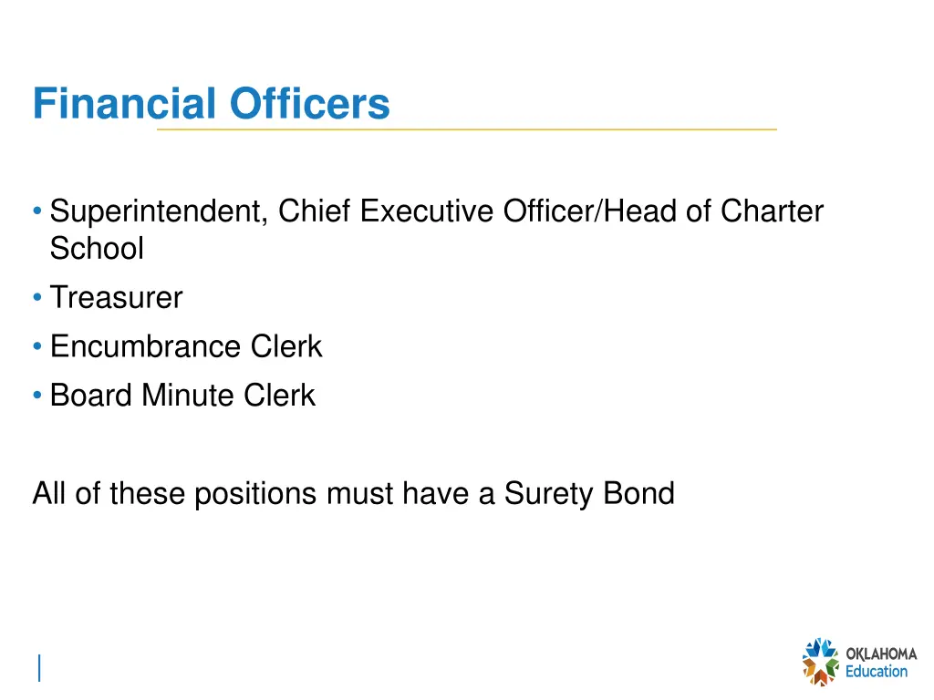 financial officers