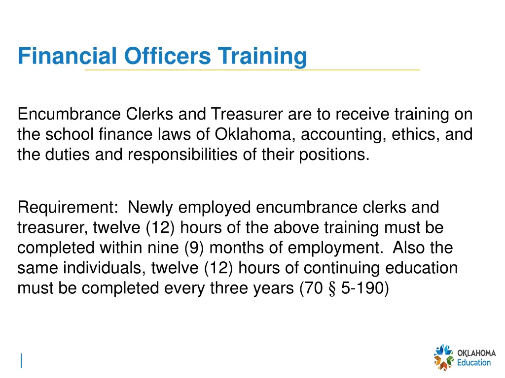 financial officers training