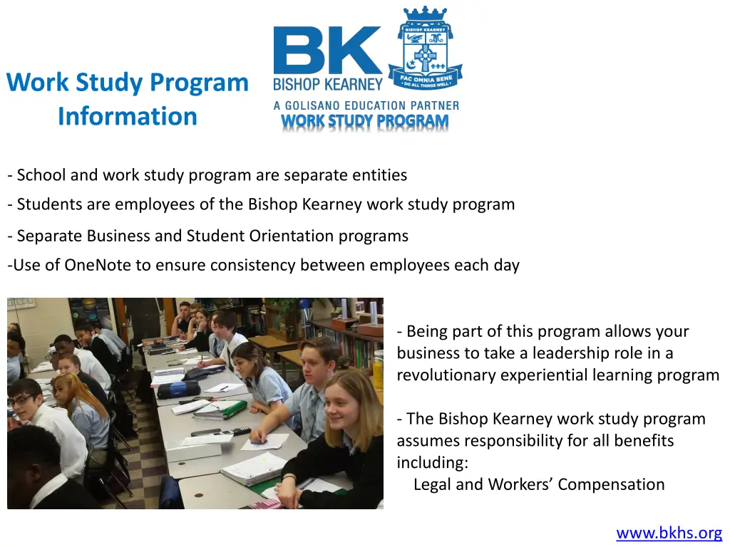 work study program information