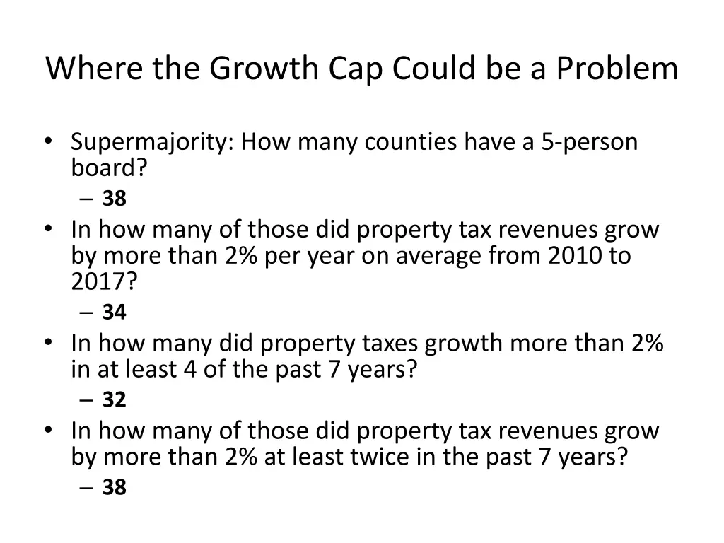 where the growth cap could be a problem