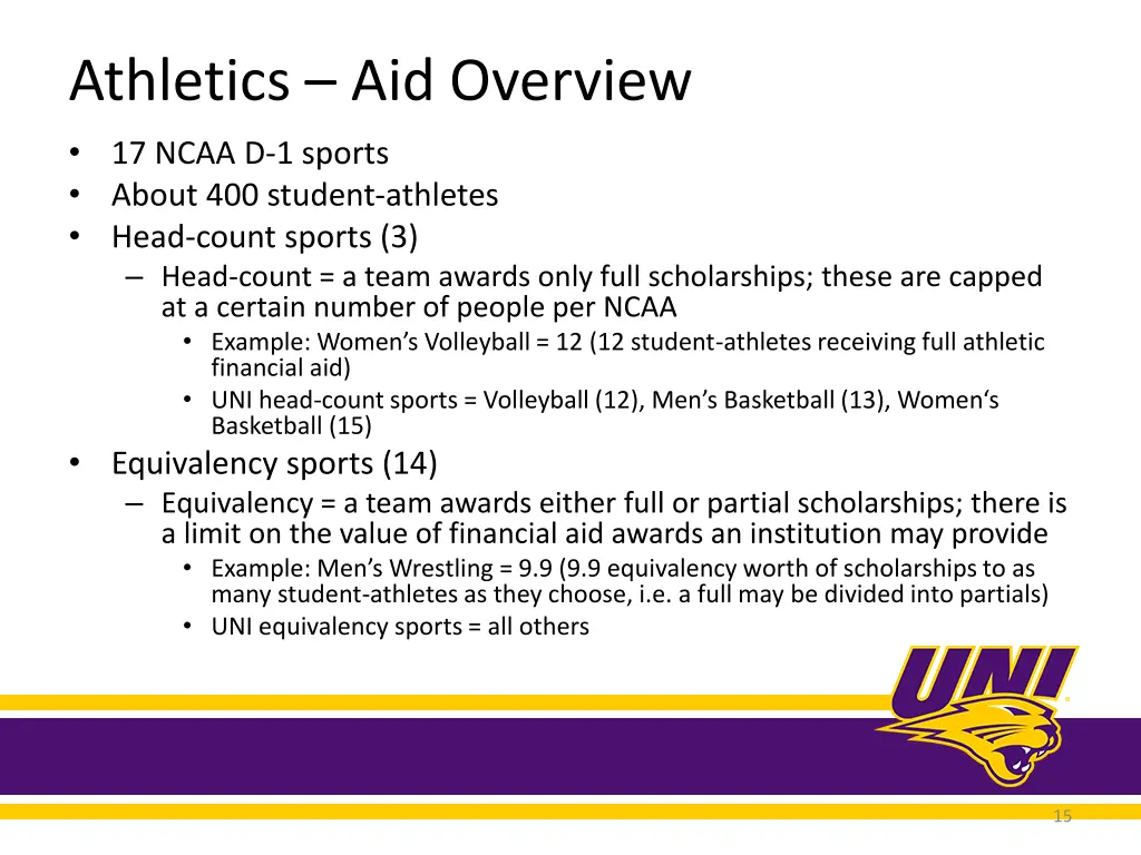 athletics aid overview 17 ncaa d 1 sports about