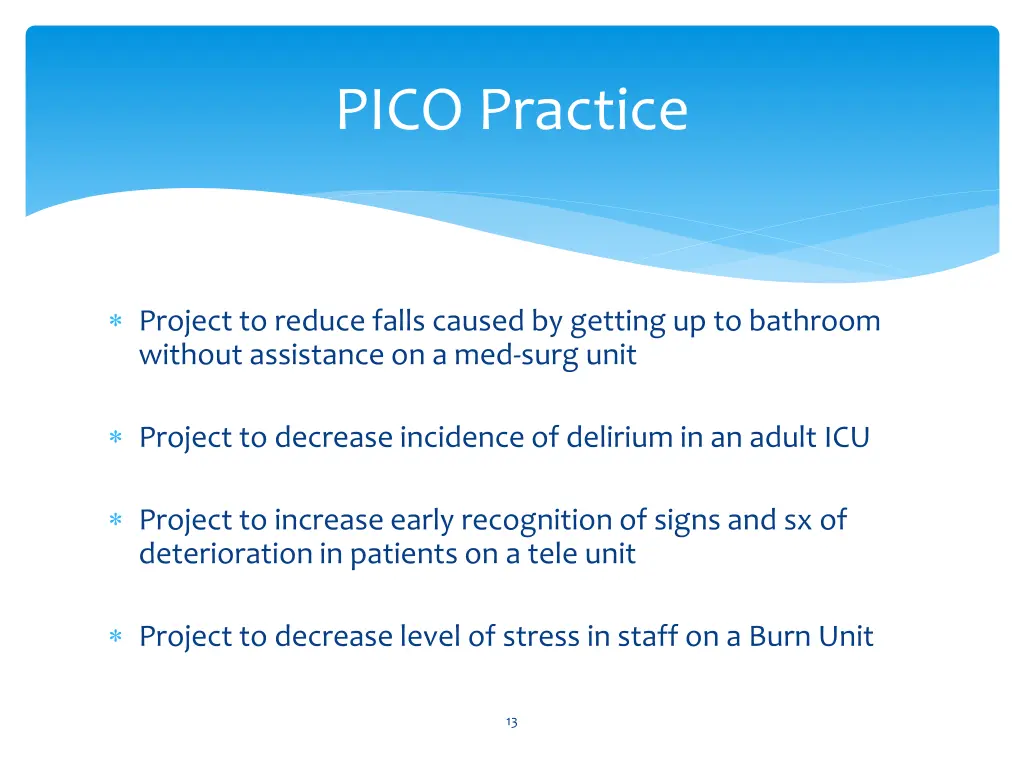 pico practice 1