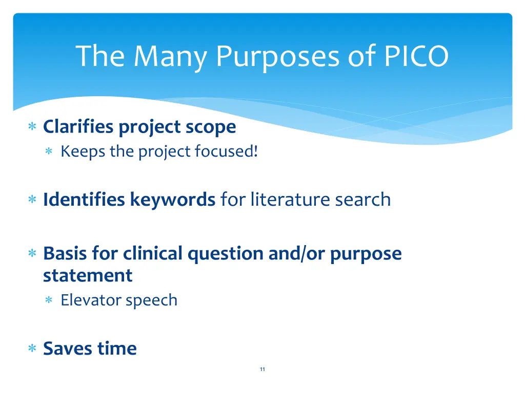 the many purposes of pico