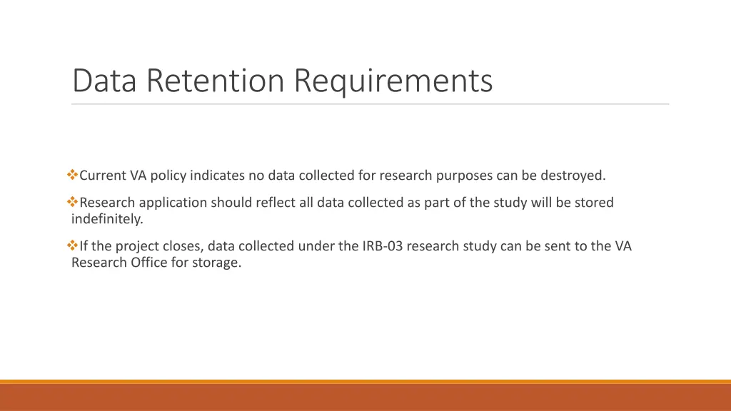 data retention requirements