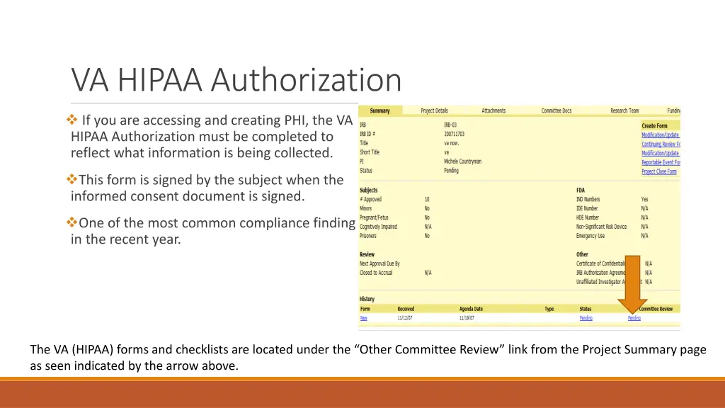 va hipaa authorization