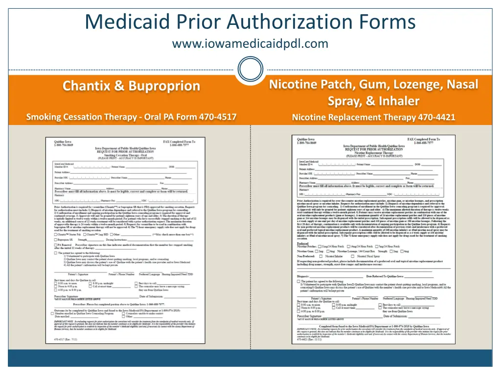 medicaid prior authorization forms