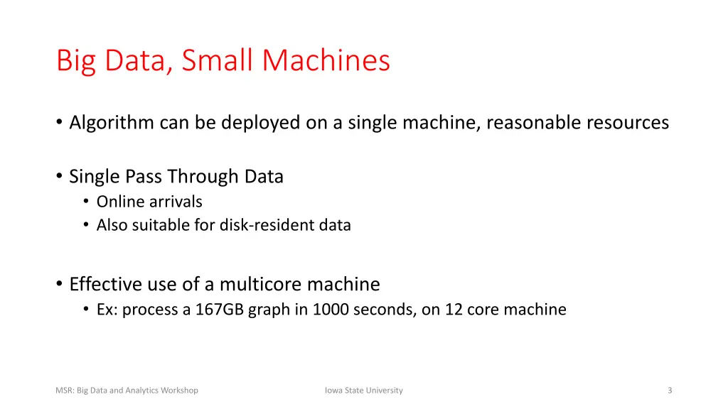 big data small machines