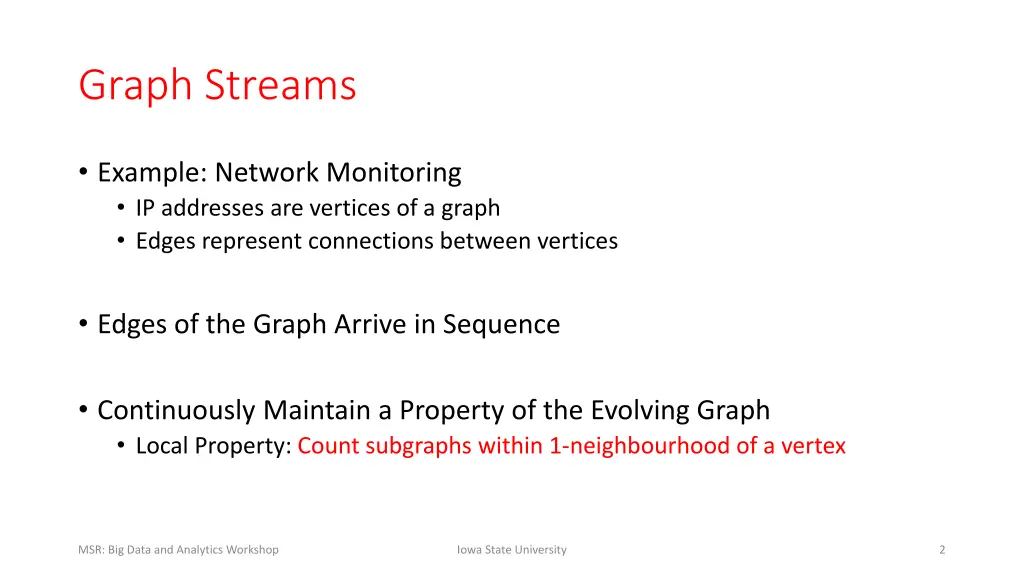 graph streams