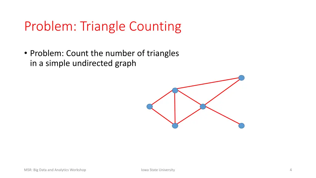 problem triangle counting