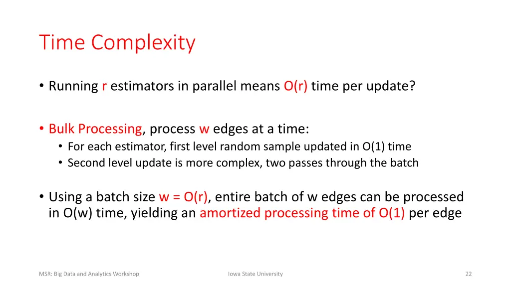 time complexity