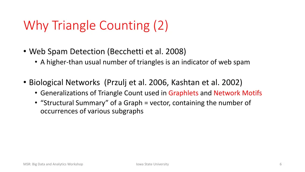 why triangle counting 2