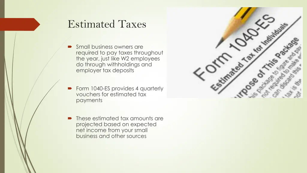 estimated taxes