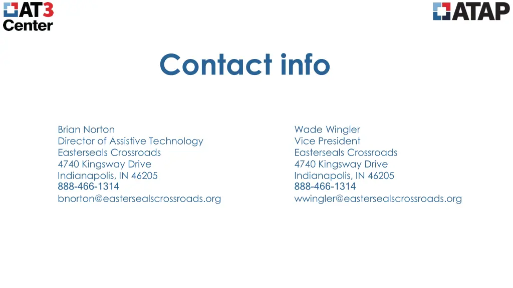 contact info