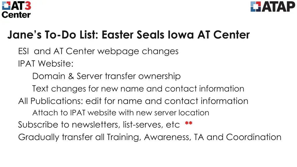 jane s to do list easter seals iowa at center 1