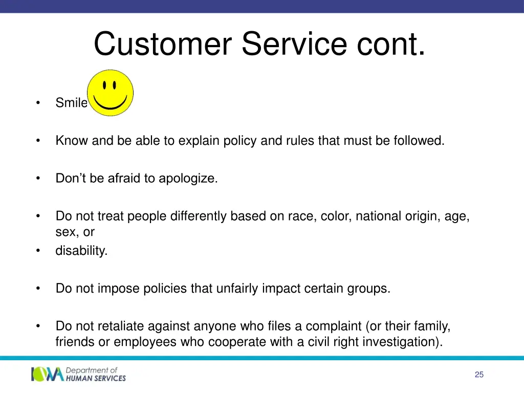 customer service cont