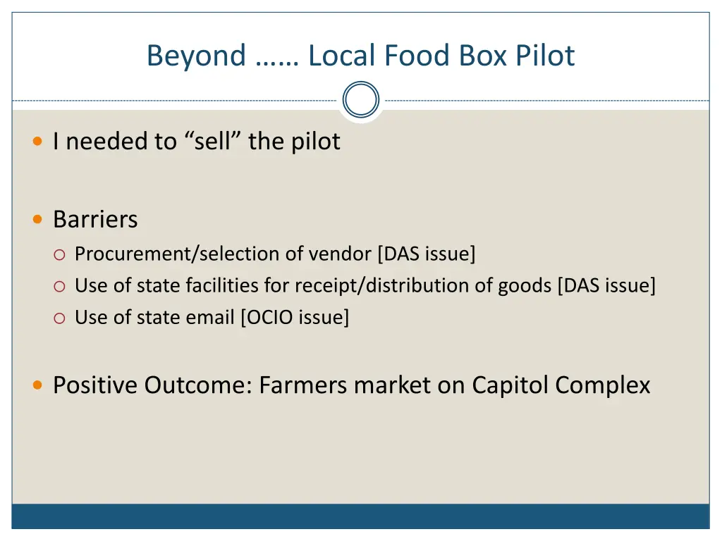 beyond local food box pilot