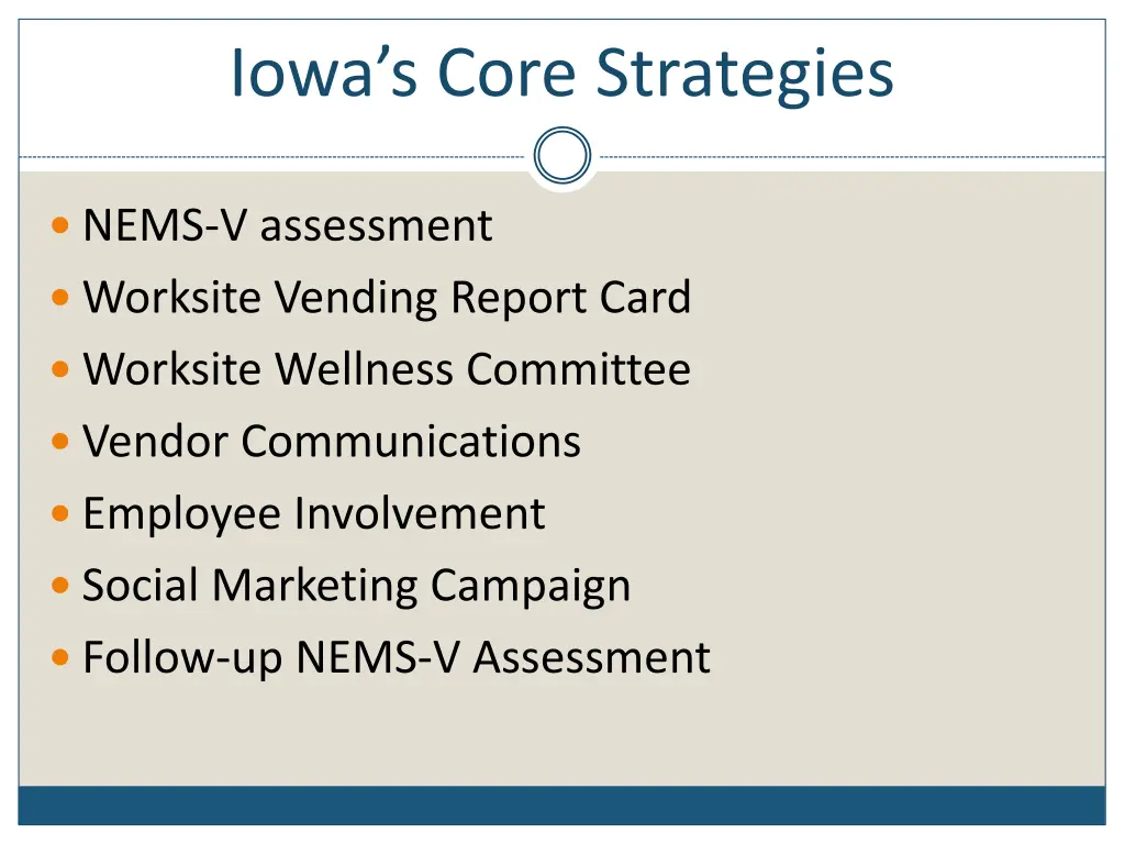 iowa s core strategies