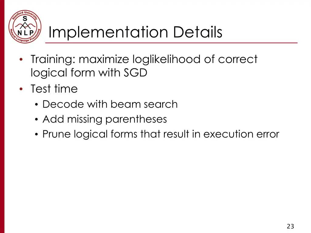 implementation details