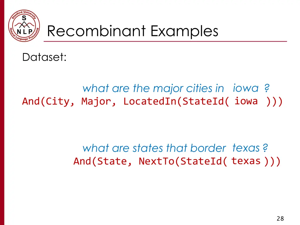 recombinant examples