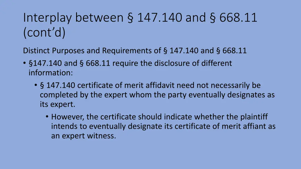 interplay between 147 140 and 668 11 cont d 2