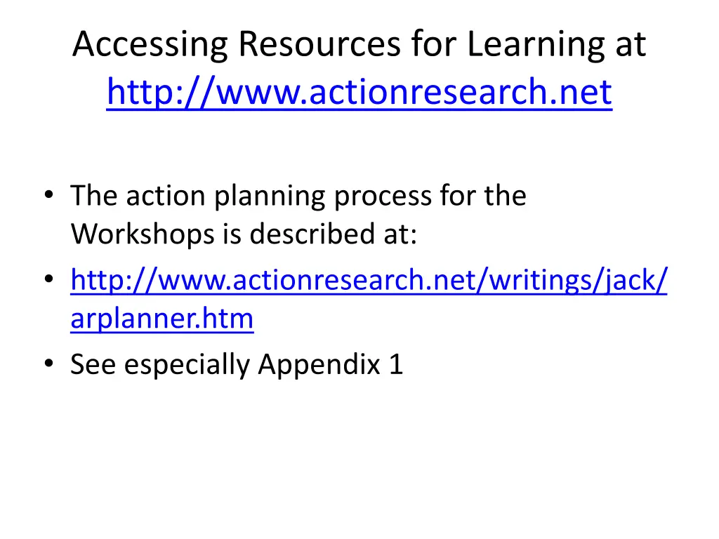 accessing resources for learning at http