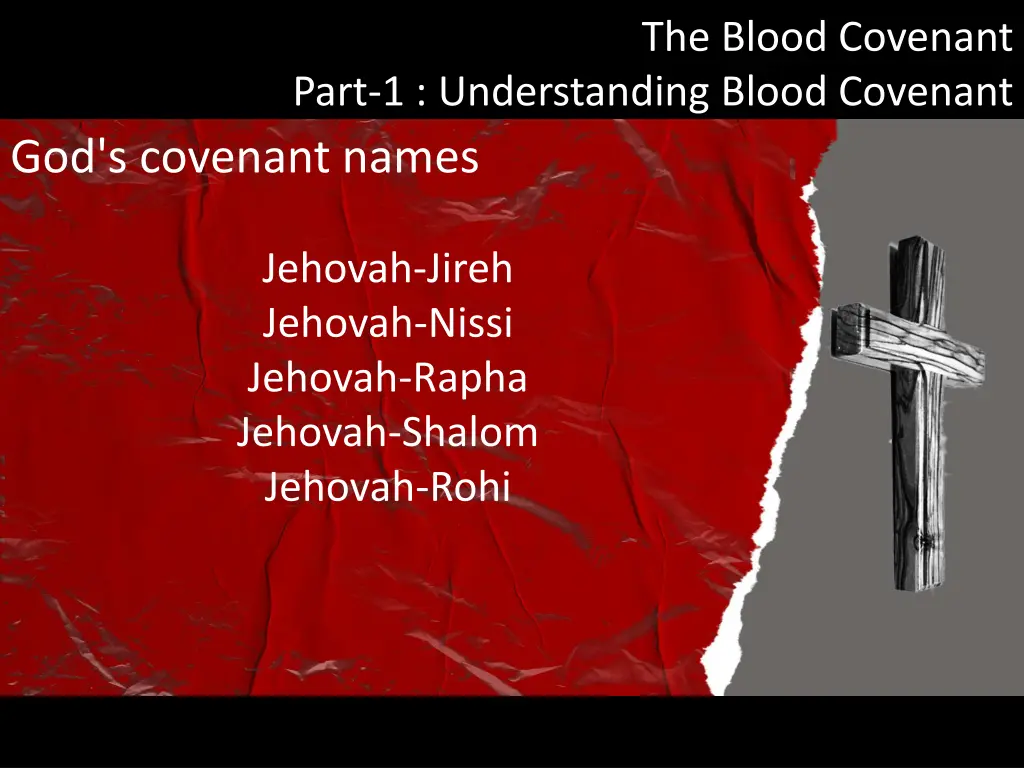 the blood covenant 16