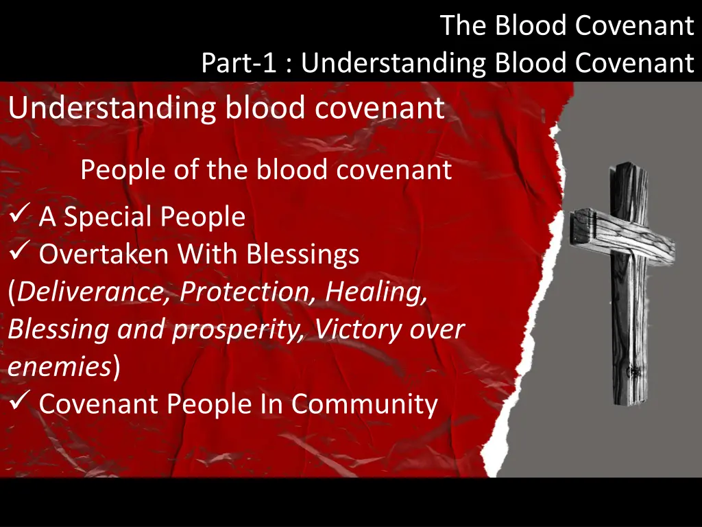 the blood covenant 23