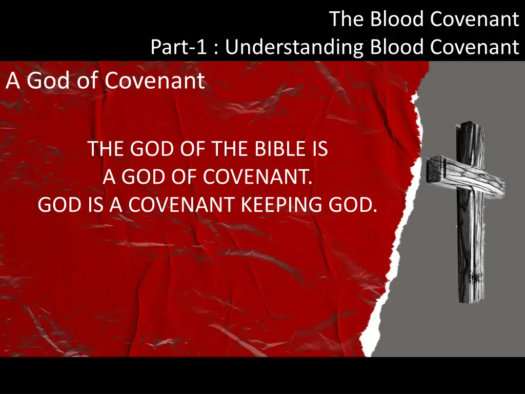 the blood covenant