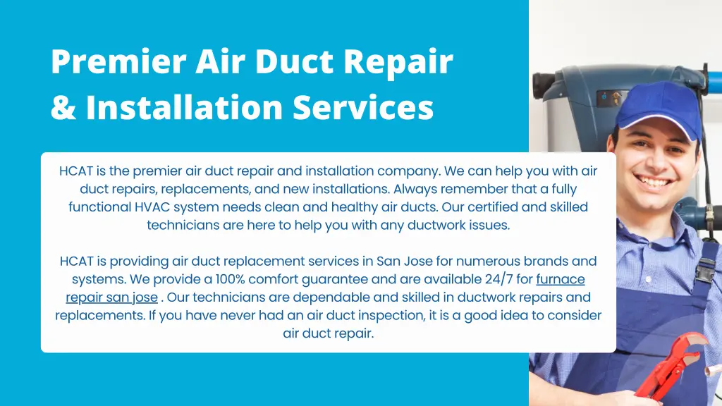 premier air duct repair installation services