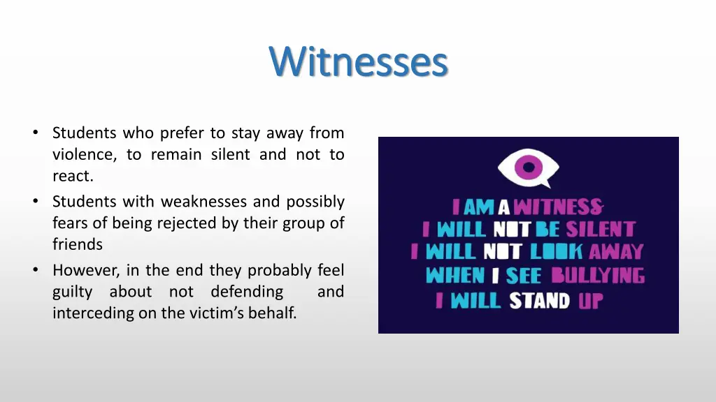 w witnesses itnesses