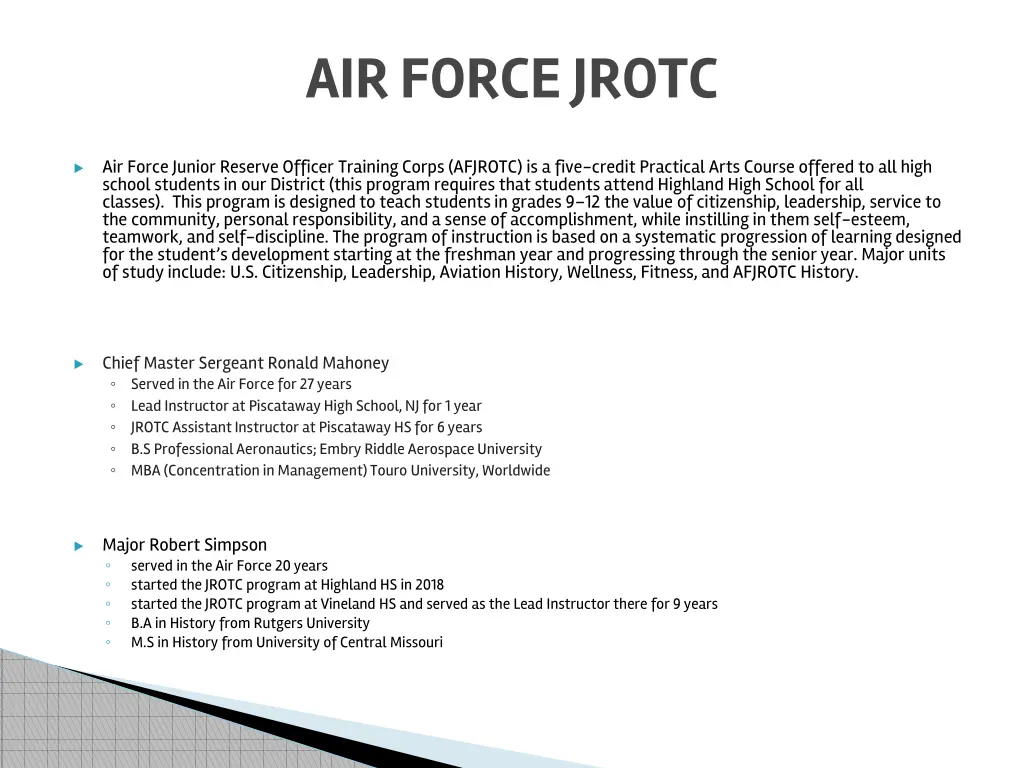 air force jrotc