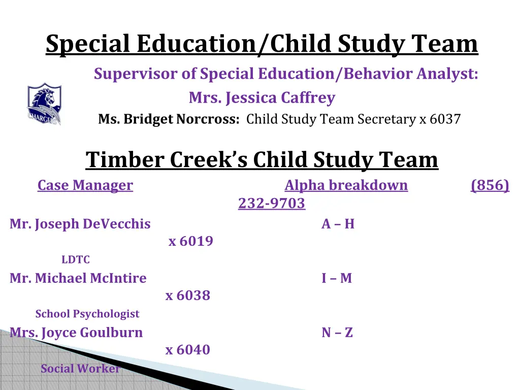 special education child study team supervisor