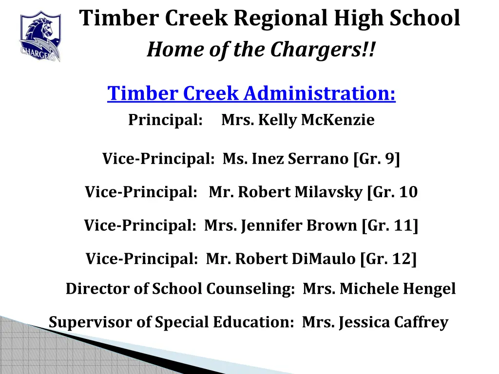 timber creek regional high school home