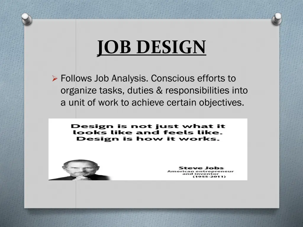 job design