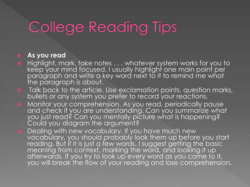 college reading tips 1