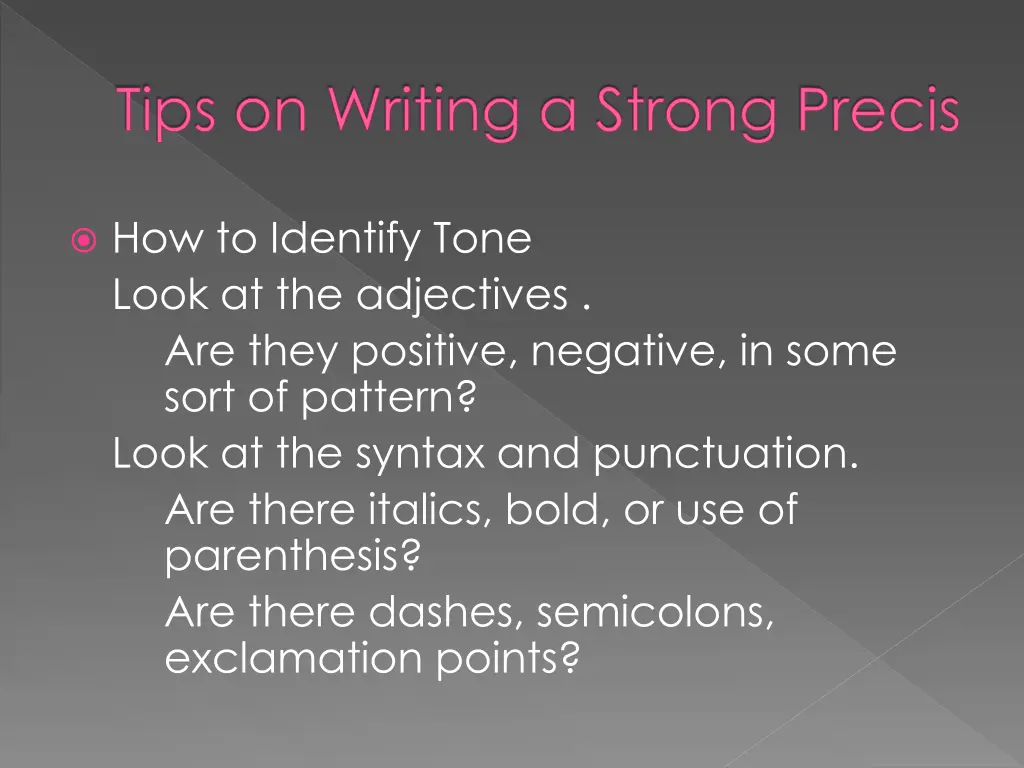 tips on writing a strong precis 4