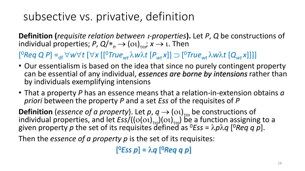 subsective vs privative definition