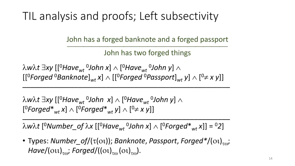 til analysis and proofs left subsectivity 3