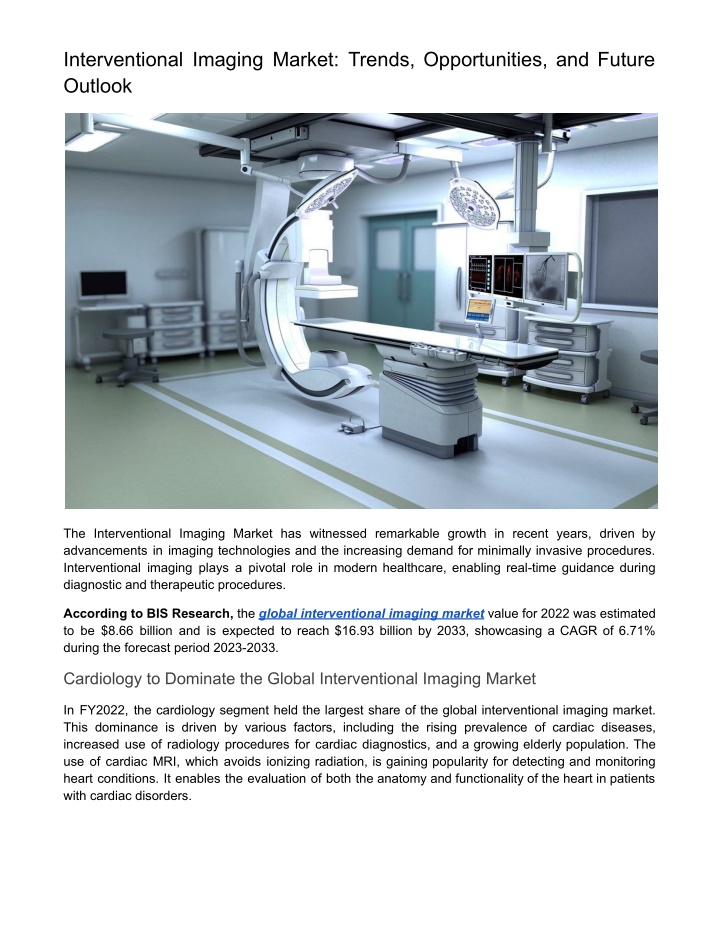 interventional imaging market trends