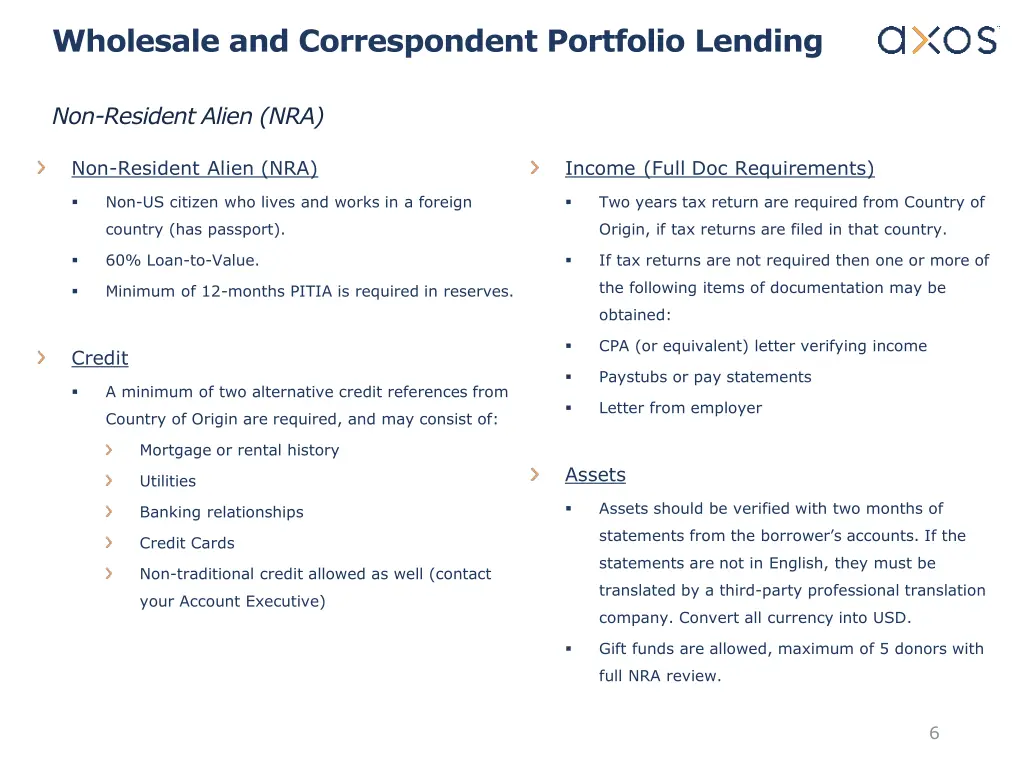 wholesale and correspondent portfolio lending 2