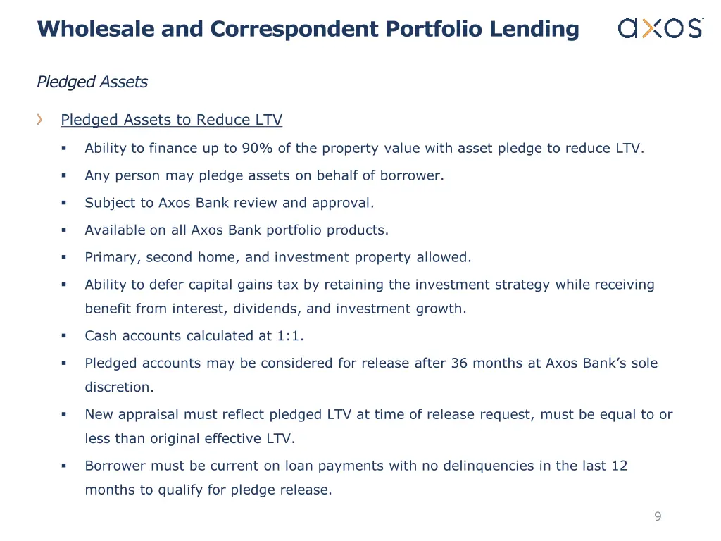 wholesale and correspondent portfolio lending 5