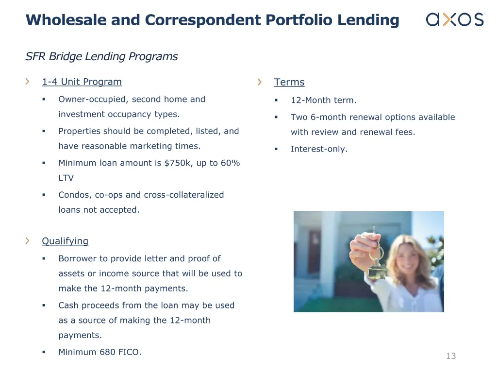 wholesale and correspondent portfolio lending 9