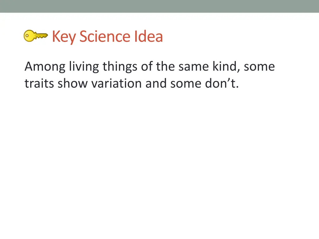 key science idea