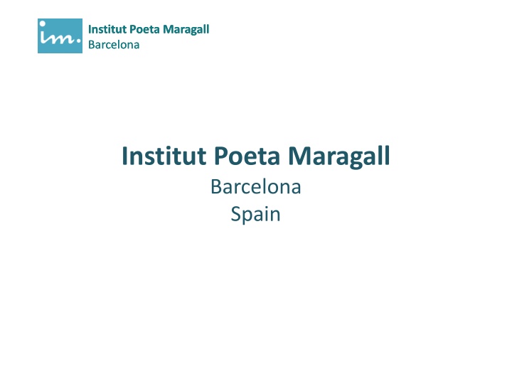 institut poeta maragall barcelona barcelona