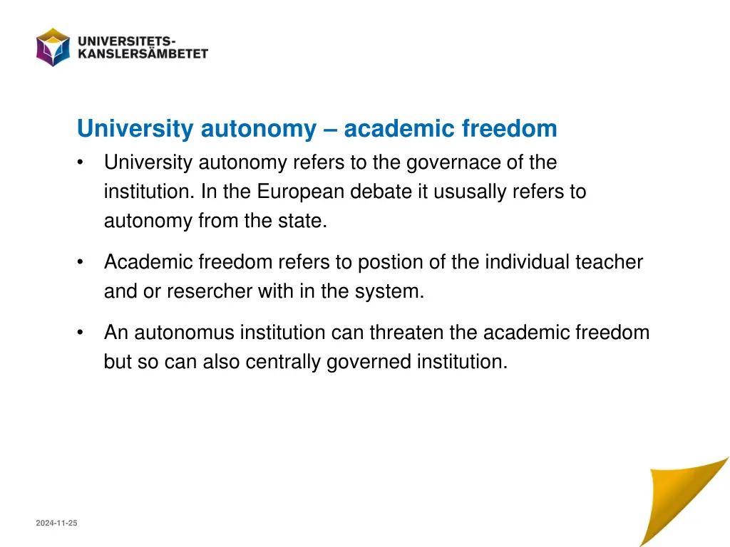 university autonomy academic freedom university