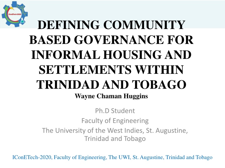 defining community based governance for informal