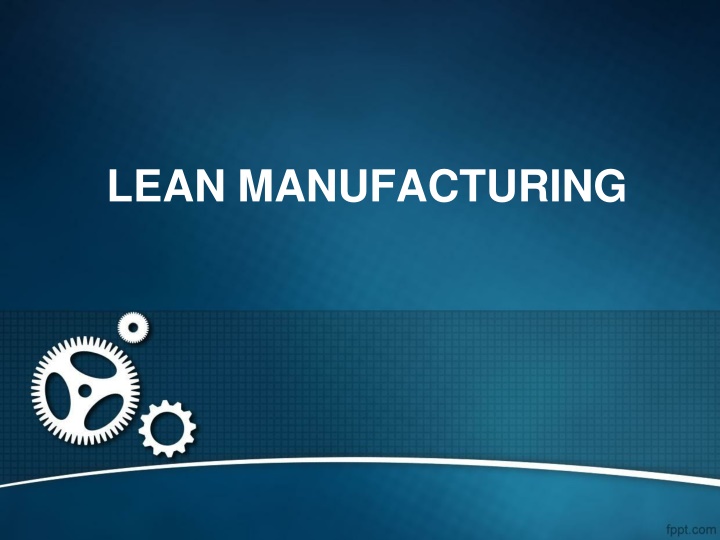 lean manufacturing