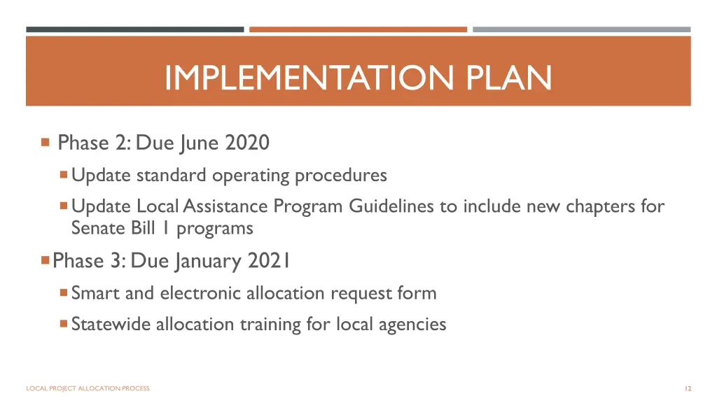 implementation plan 1