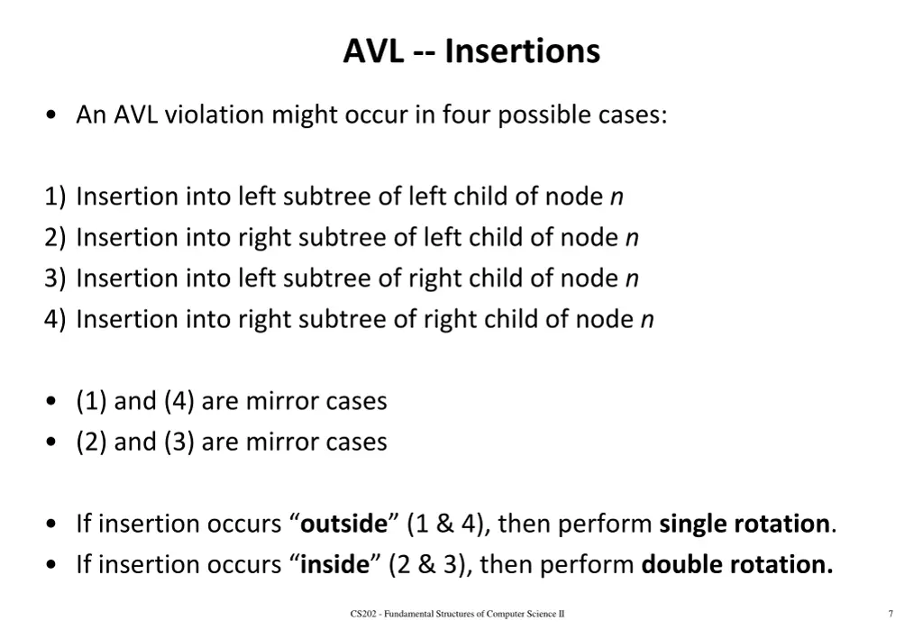 avl insertions