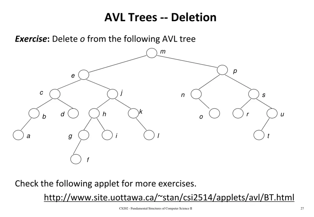 avl trees deletion 9